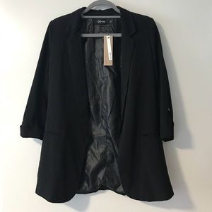 NWT Long Black Blazer with 3/4 Length Sleeves